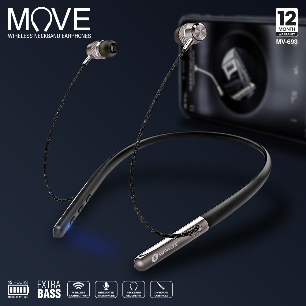 Move Wireless Neckband Earphones
