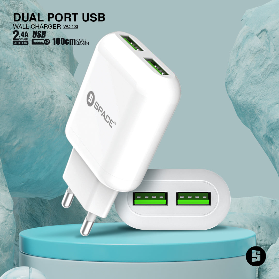 Dual Port USB Wall Charger