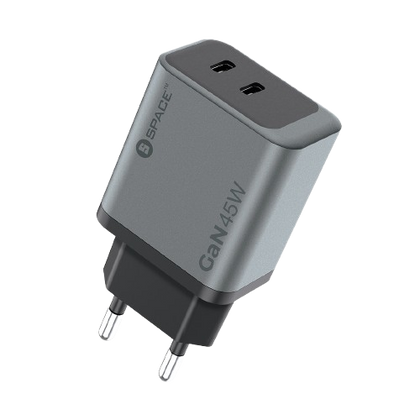 GaN PD + SUPER CHARGE 45Watt WCG-10 (2 Type C Port)