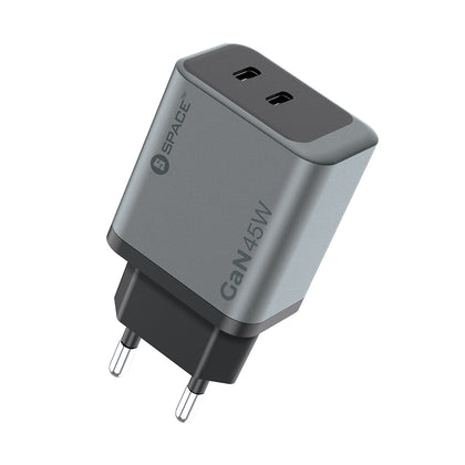 GaN PD + SUPER CHARGE 45Watt WCG-10 (2 Type C Port)
