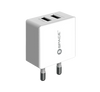 Dual Port USB 2.4A Wall Charger (w Micro USB Cable)