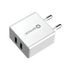 Dual Port USB 2.4A Wall Charger (w Micro USB Cable)