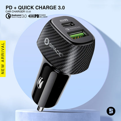 PD + Quick Charge 3.0 Car Charger