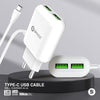 Type-C USB Cable Wall Charger