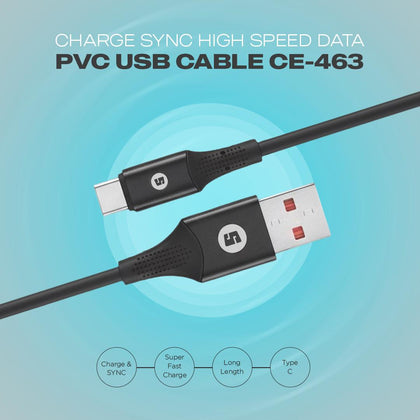 ChargeSync High Speed Data PVC USB Cable (Type-C)