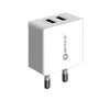 Dual Port USB 2.4A Wall Charger (w Lightning Cable)