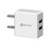 Dual Port USB 2.4A Wall Charger (w Micro USB Cable)